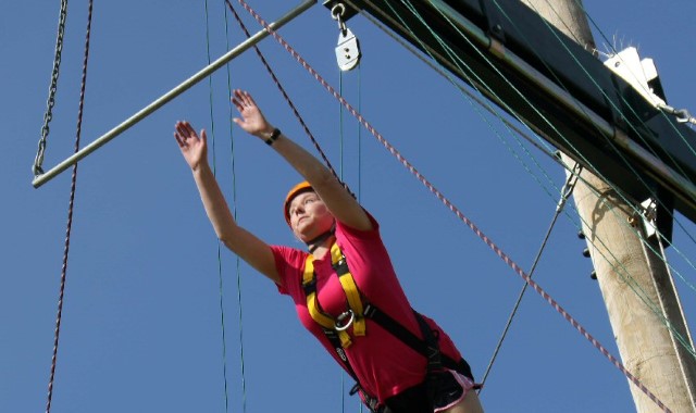 Pupils brave the high wires for Race for Life event 