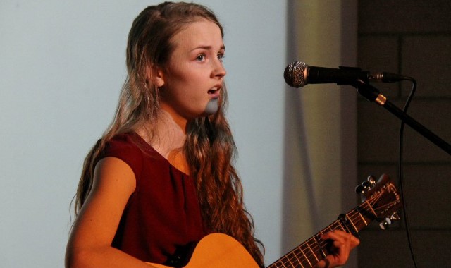 Sixth former impresses judges with song