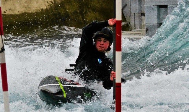 White water kayaker enjoys a flood of success