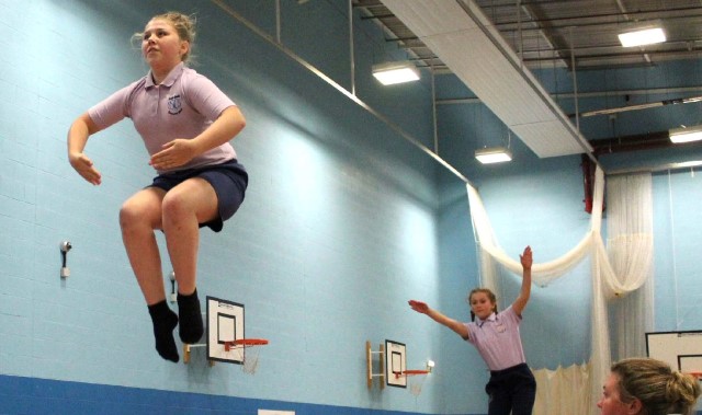 Pupils jump to the top in trampolining contest