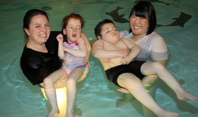 Pupils splash out in hydrotherapy pool