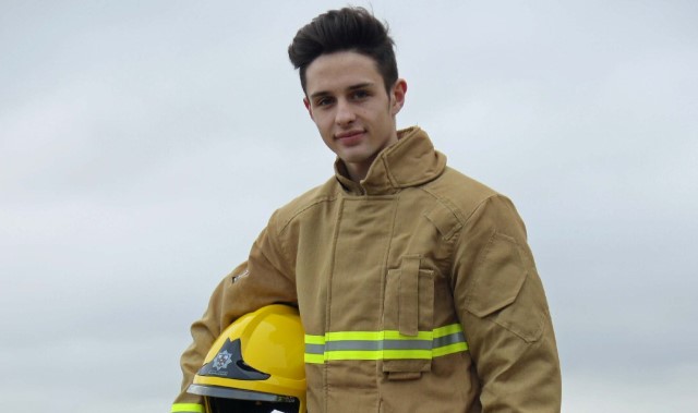 Young firefighter is selected for apprenticeship