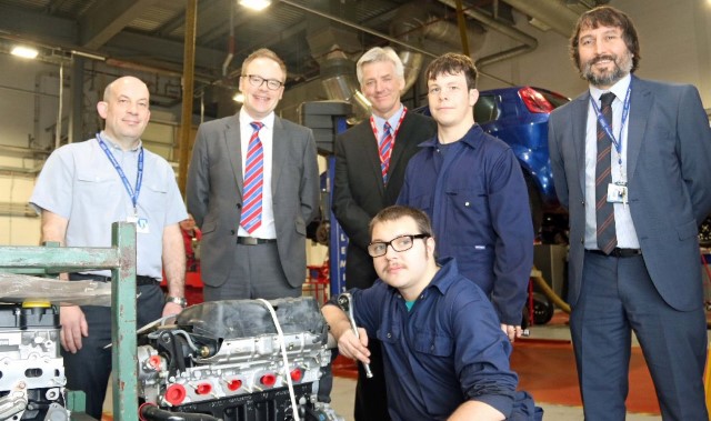 Leading car dealer donates engines to power studies
