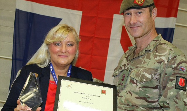 Tutor is recognised with Army training award