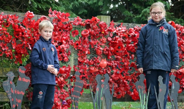 Pupils are united for Remembrance Day