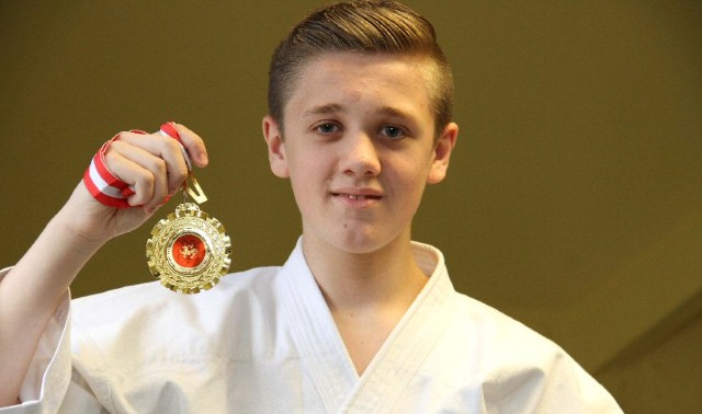Karate kid strikes gold at European competition