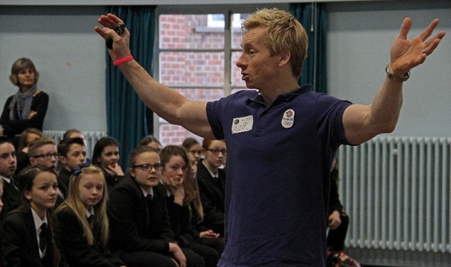 Gymnast urges pupils to jump at educational opportunities
