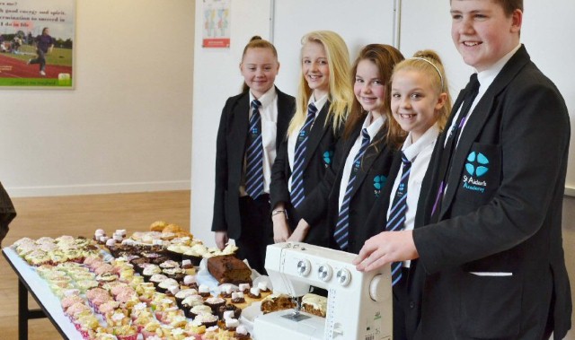 Pupils raise money to support a community in Uganda