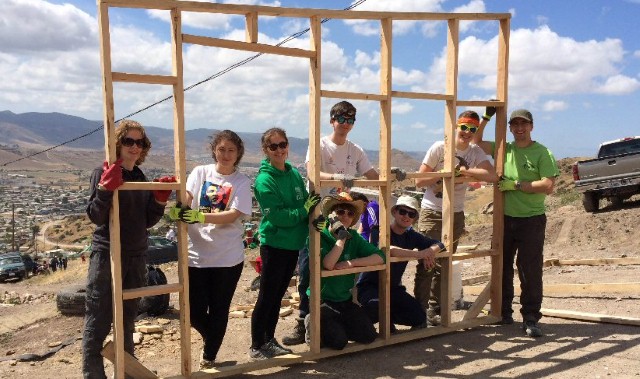Academy students construct  home for Mexican family
