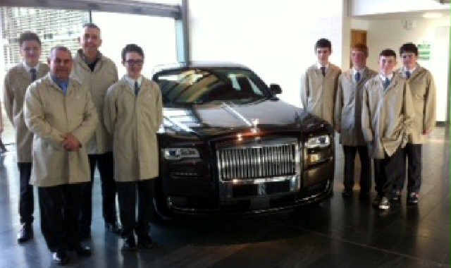 Rolls Royce factory visit is music to students ears