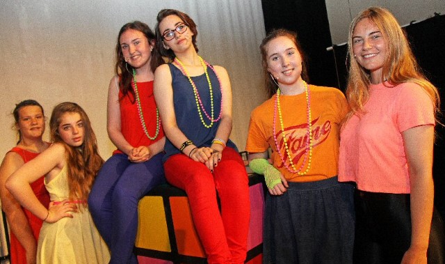 Students turn back the decades with a throwback 80s production.