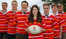 Rugby supporters prepare to have a ball at the World Cup