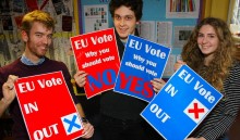 Students vote on UK membership of the European Union