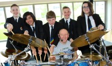 Pupils get master class from Quo drummer