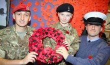 Pupils go on parade for poppy day