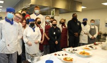 Students under orders of Royal Navy chefs