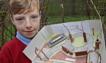 Prayer garden designed by pupil receives blessing