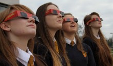 Scientific students beam solar eclipse into schools