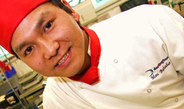 Nepalese chef is on top of the world