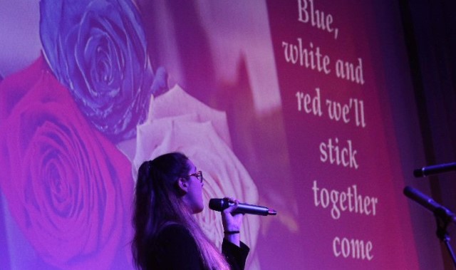 Brother and sister perform Paris tribute song at liturgy