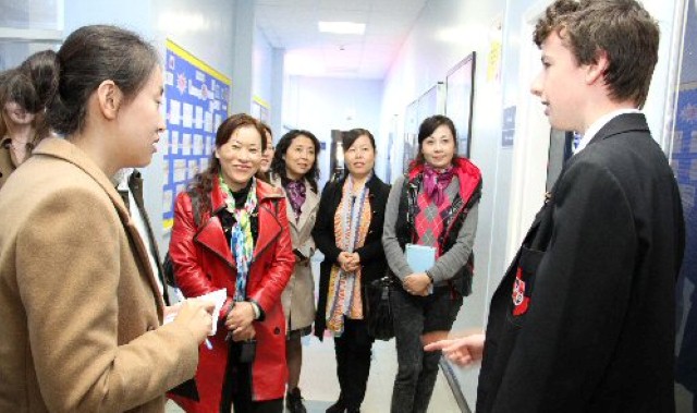 School welcomes visitors from the East