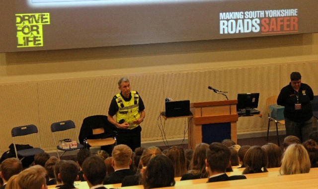Young drivers learn from Road Safety Education team 
