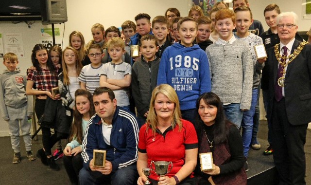 Town celebrates 40th anniversary of sports winners