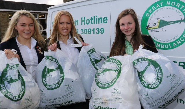 Pupils donate uniforms to Air Ambulance 