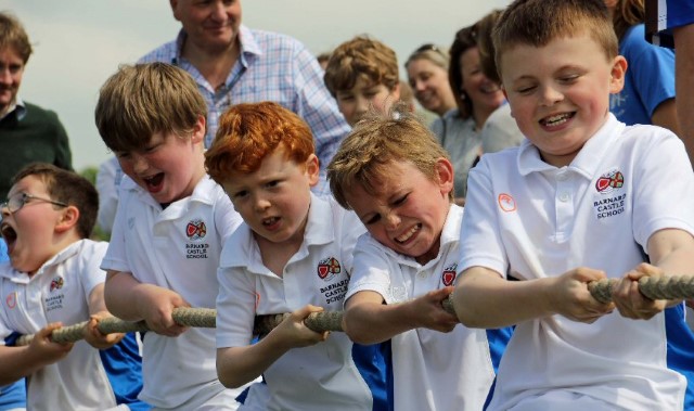 Pupils pull together for house sports day