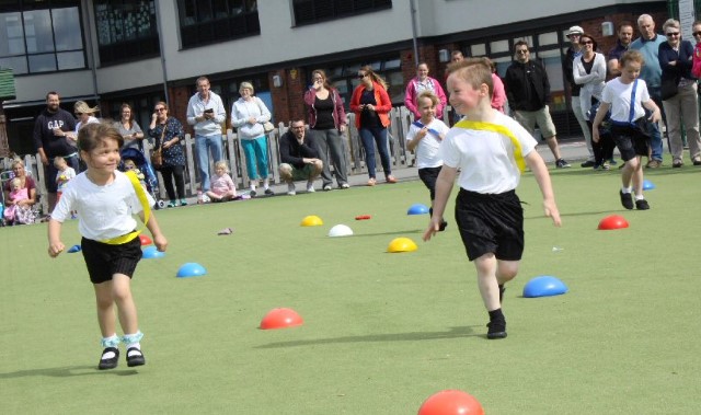 Tots take part in first competitive sports day