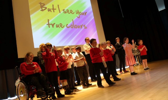 Pupils bring a touch of carnival to class.