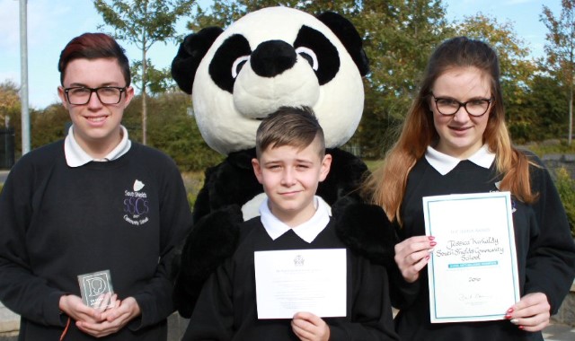 Anti-bullying students collect Diana Award