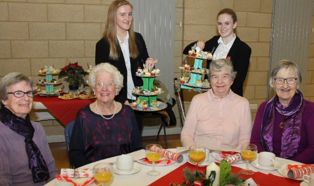 Caring students serve up senior citizens Xmas tea