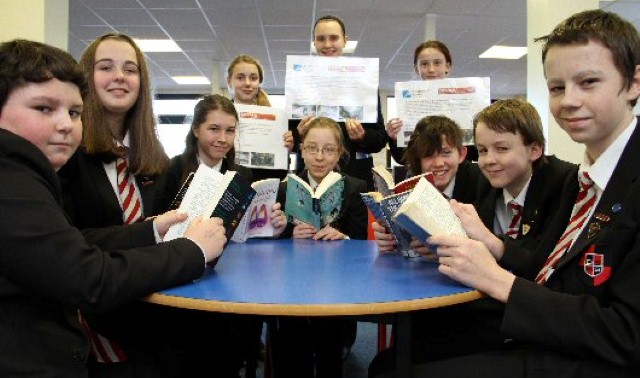 Pupils read up a storm to help victims of the Philippines 