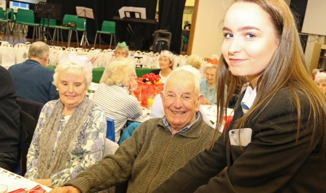 Former pupil escorts residents to Xmas lunch