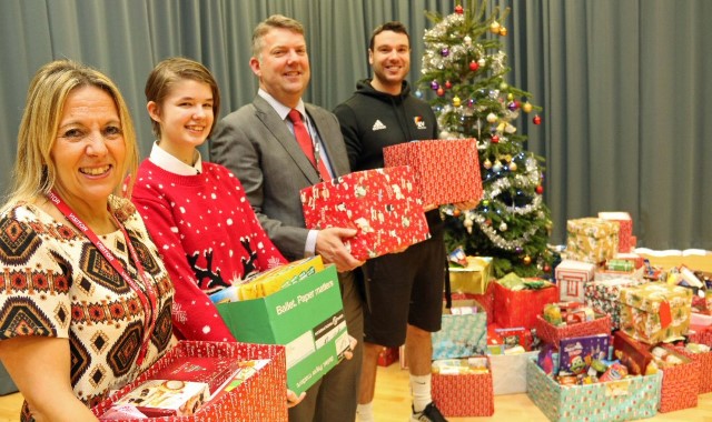 Pupils share festive cheer across their town