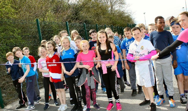 Pupils run equivalent of 18 marathons