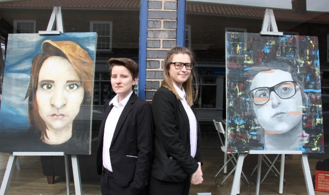 Art students exhibit their work