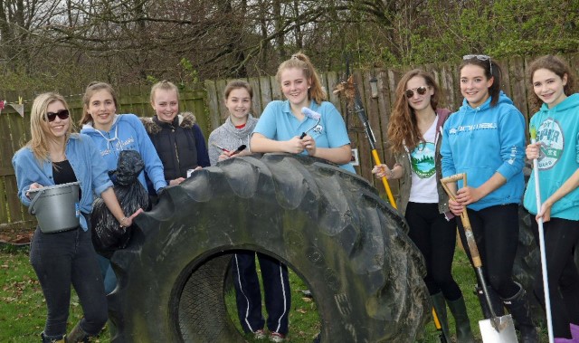 Volunteers spruce up a town’s nursery