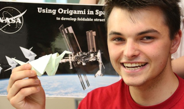 Students use origami in hi-tech studies