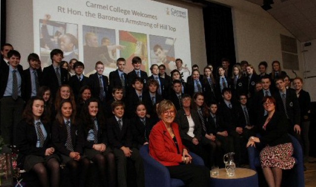 Baroness receives a warm welcome at Darlington academy Baroness receives a warm welcome at Darlington academy