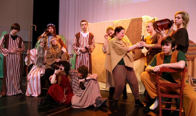 Cast of 40 students stage biblical play