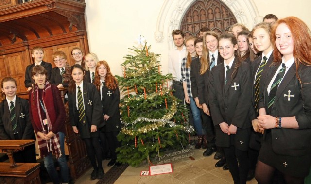 Students spread festive cheer