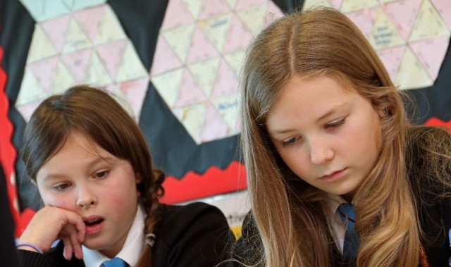 Pupils devote brain power to numbers