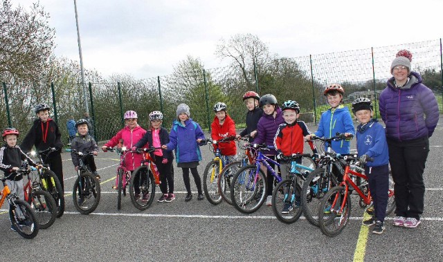 Cycling group lead from the front