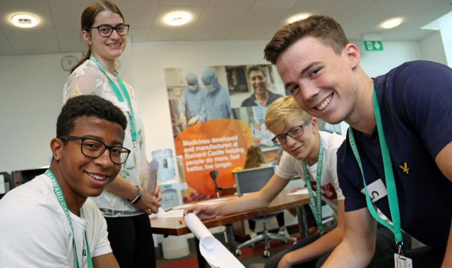 Pupils work with global leaders in pharmaceuticals