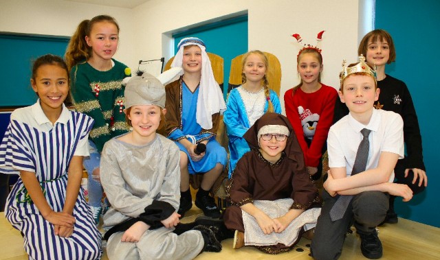 Pupils tell nativity play in poem and prose