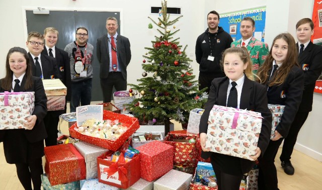 Pupils donate harvest of treats to foodbank