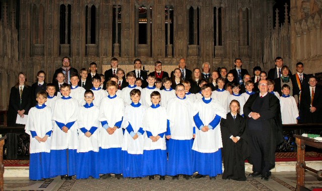 School children join together in song