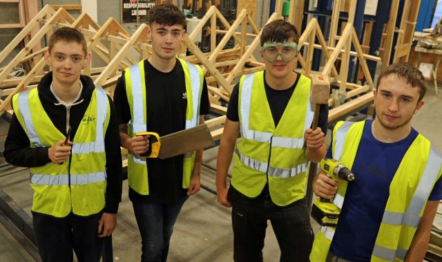 Carpentry students restore sail boat